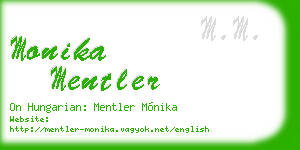 monika mentler business card